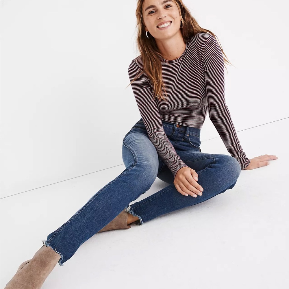 NWT Madewell 10” high rise skinny jeans Brockton wash 27 - Picture 1 of 6